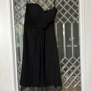 Strappy OR strapless black WHBM cocktail dress